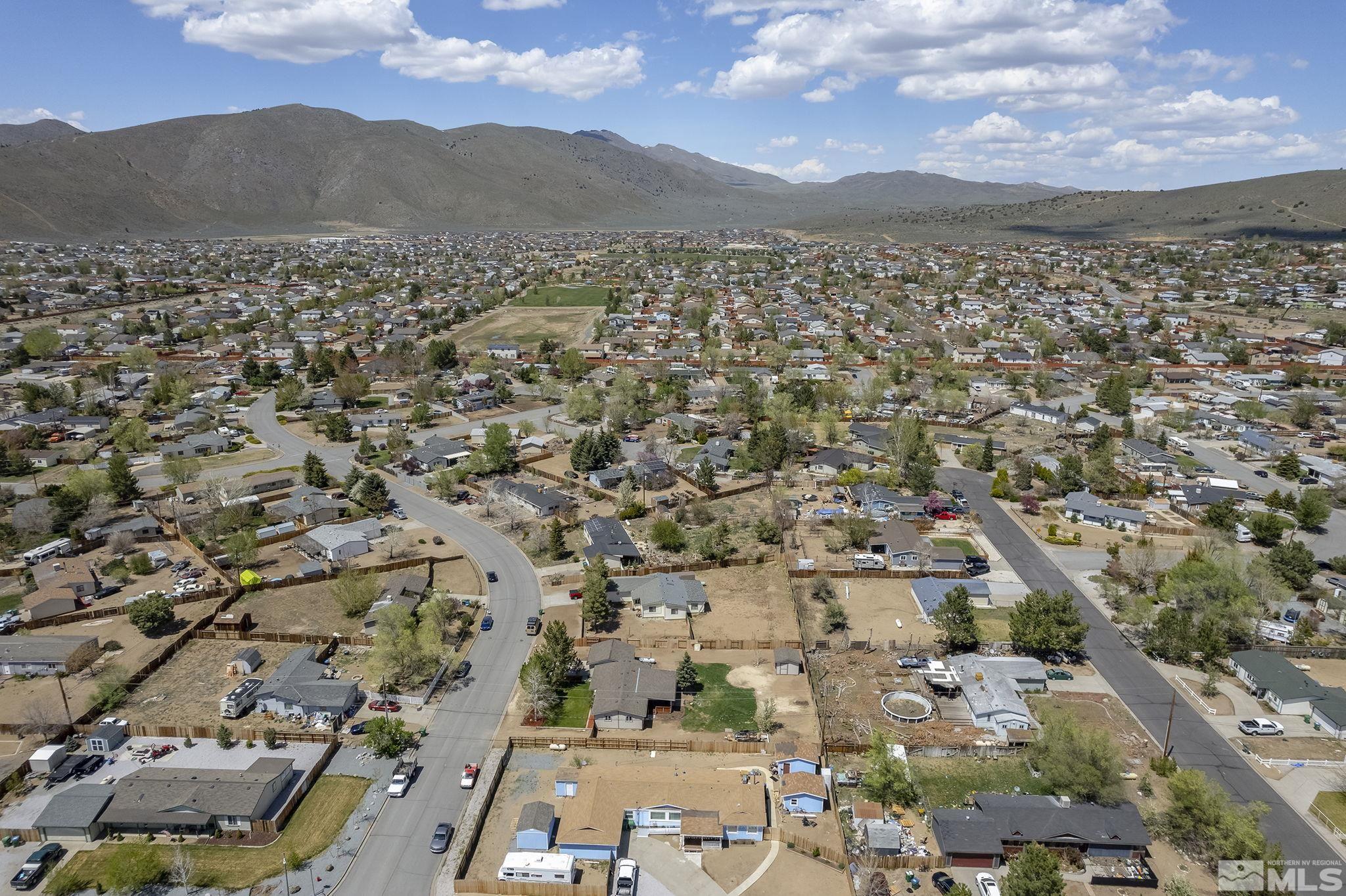 3858 Puffin Street Reno, NV 89508 - Photo 28 of 35 an aerial view of residential building and street