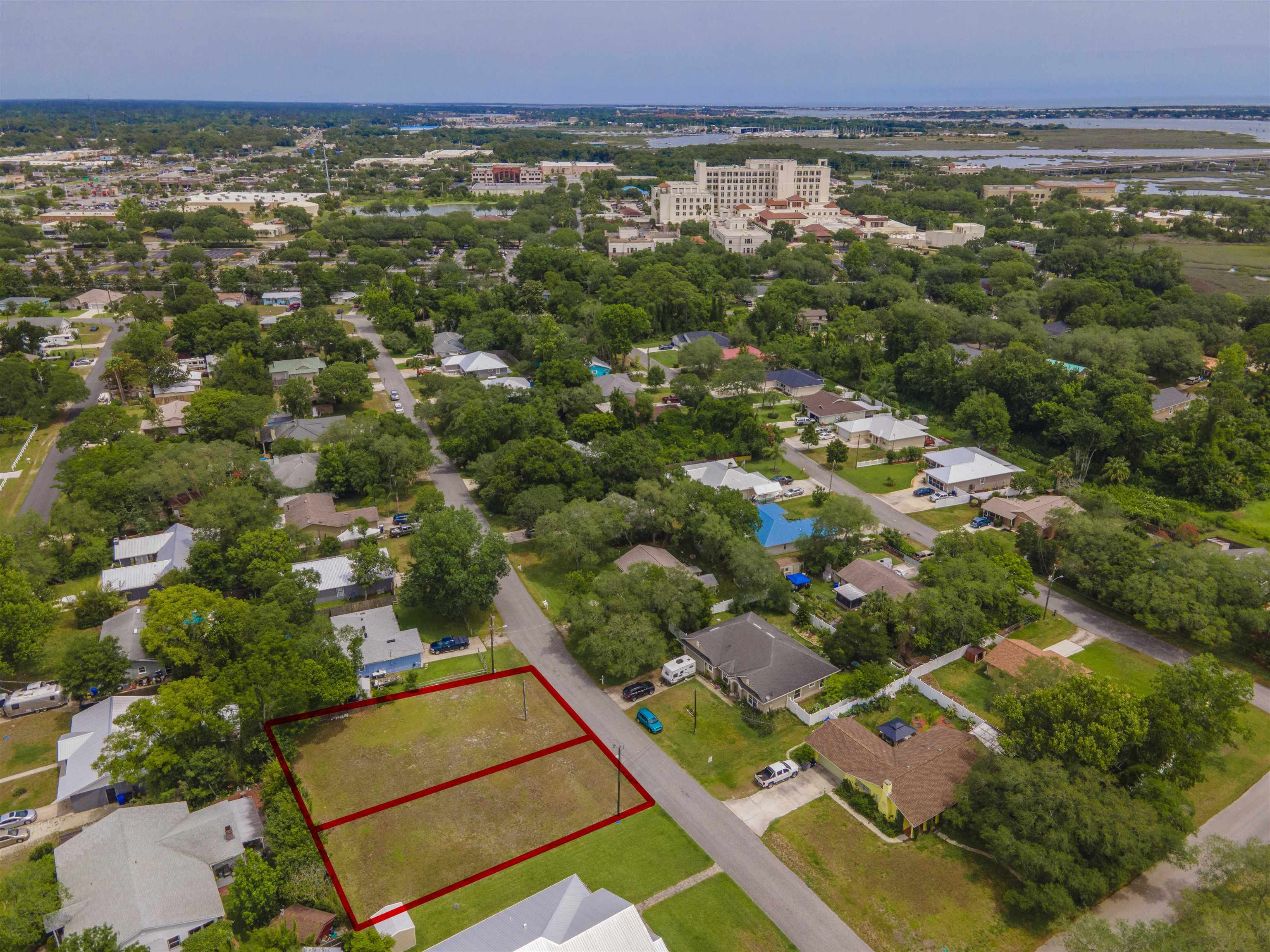 103 Sea Fox Road St. Augustine, FL 32086 - Photo 6 of 12 an aerial view of residential houses with outdoor space and trees