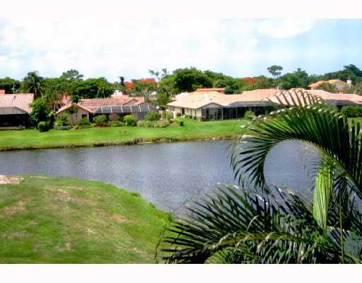 a view of a lake with houses