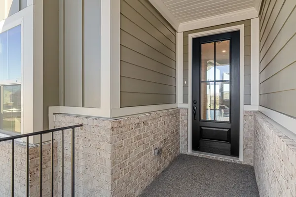 a view of front door of house