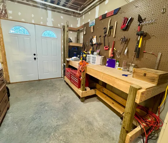 an empty room with window