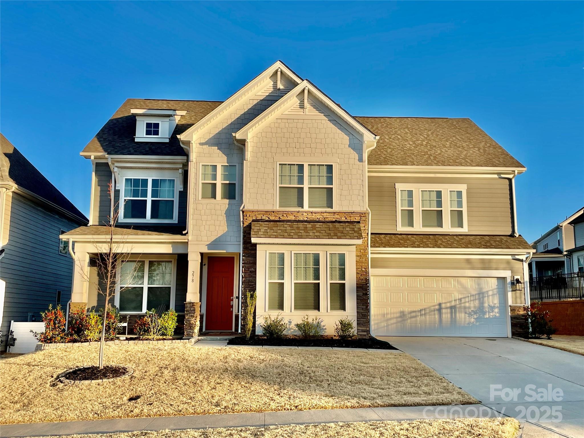 278 West Waterlynn Road Mooresville, NC 28117 - Photo 1 of 46 a front view of a house with a yard
