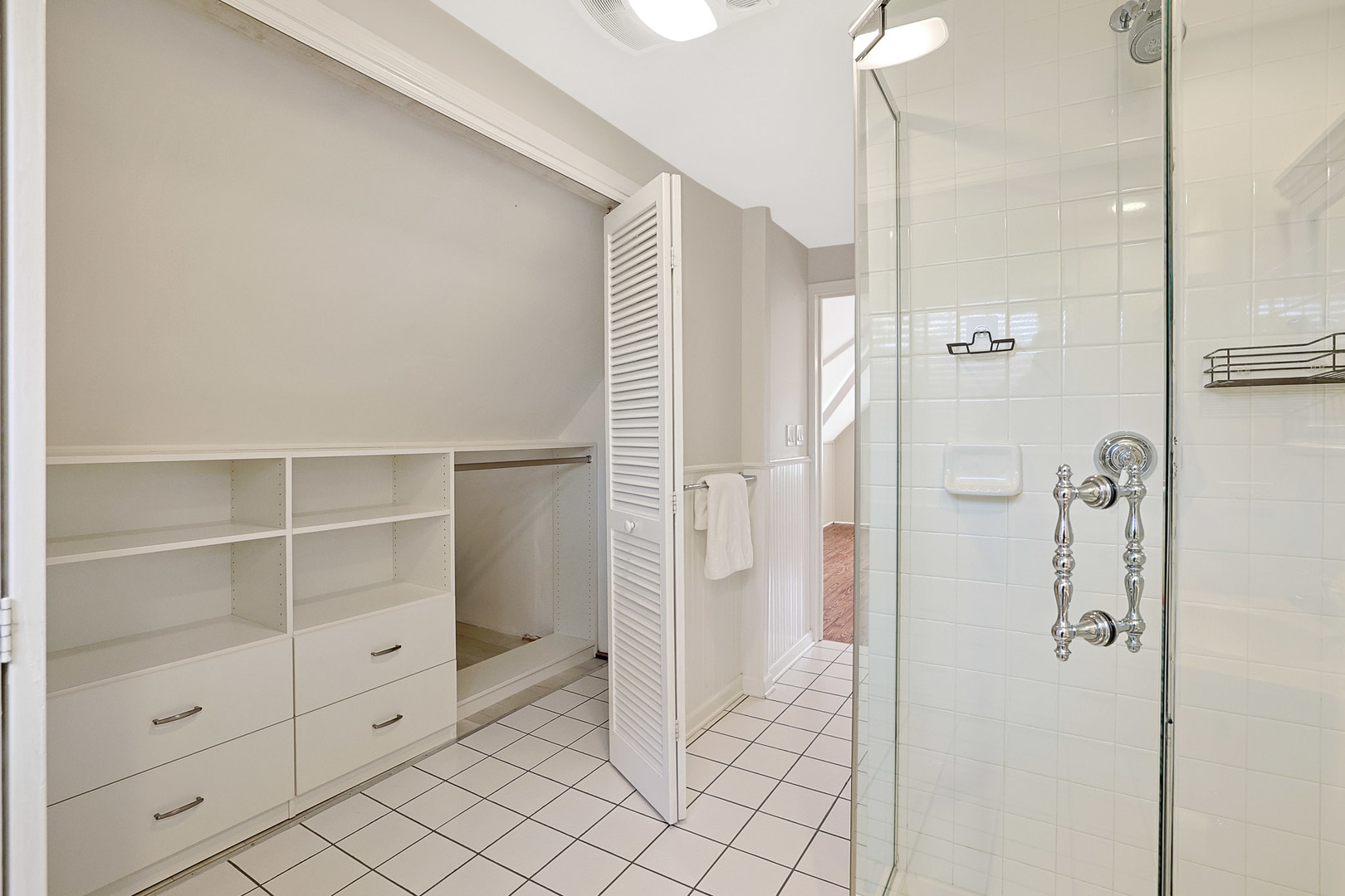 120 South Rohlwing Road Palatine, IL 60074 - Photo 28 of 49 a bathroom with a shower and a glass door