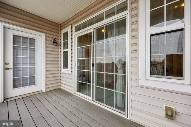 a view of front door of house