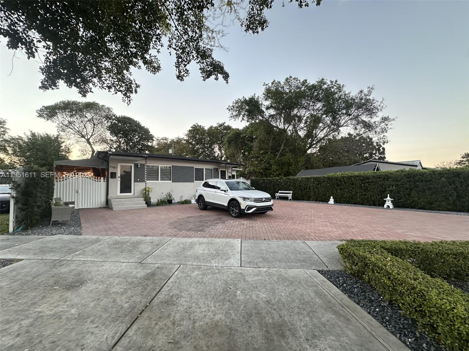 a car parked on the side of the road
