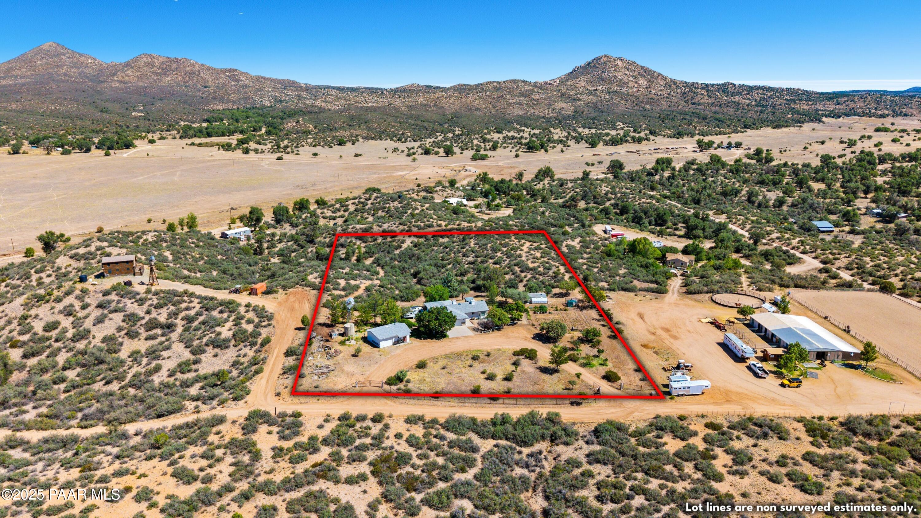 11800 West Faded Whistle Road Prescott, AZ 86305 - Photo 60 of 65 Aerial View N