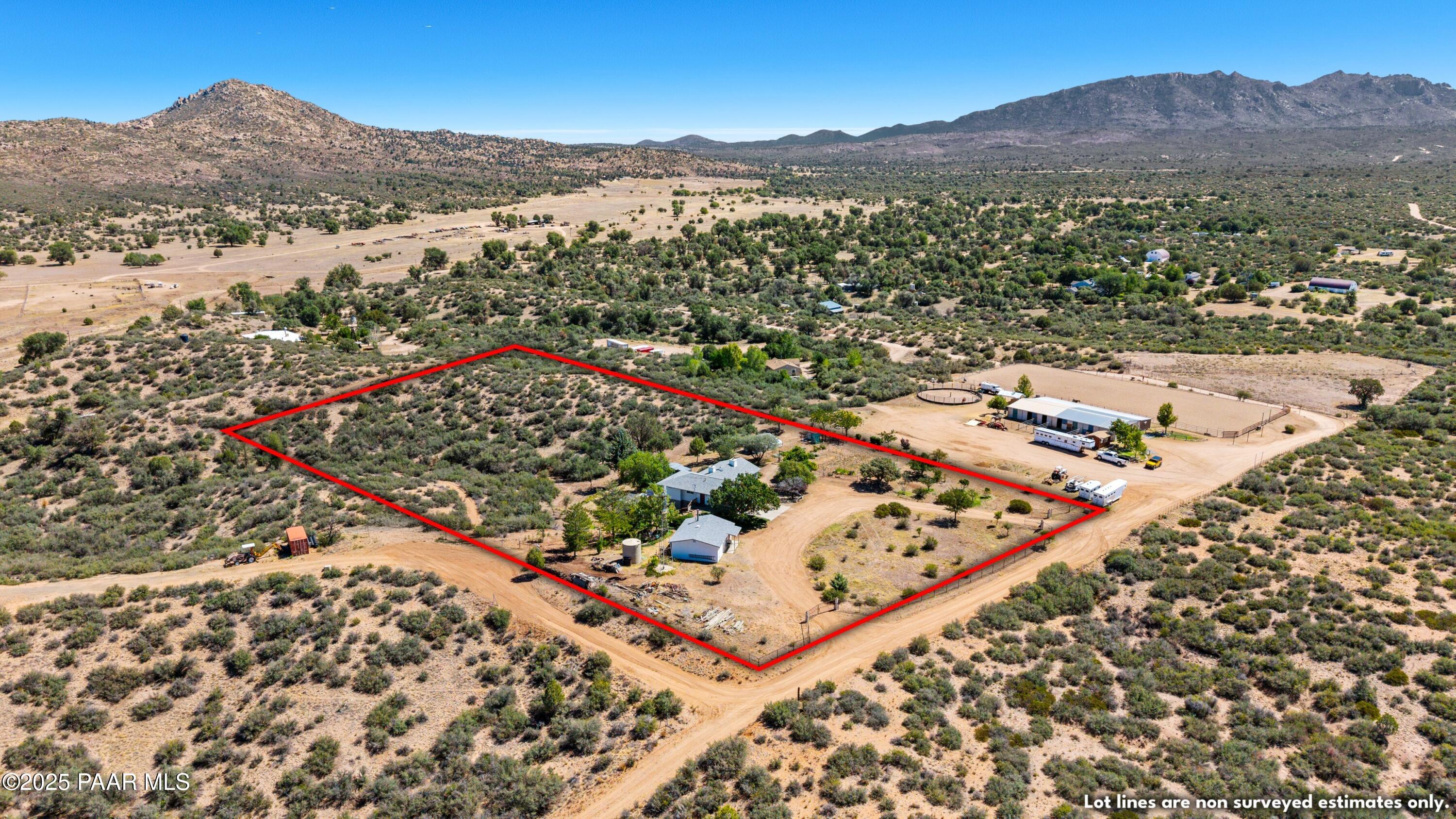 11800 West Faded Whistle Road Prescott, AZ 86305 - Photo 61 of 65 Aerial View NE