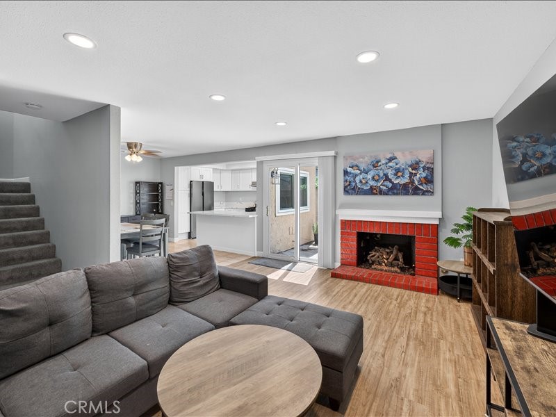 5442 Villa Way, Unit 4 Cypress, CA 90630 - Photo 18 of 42 Functioning fireplace