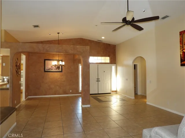 a view of a livingroom with a staircase