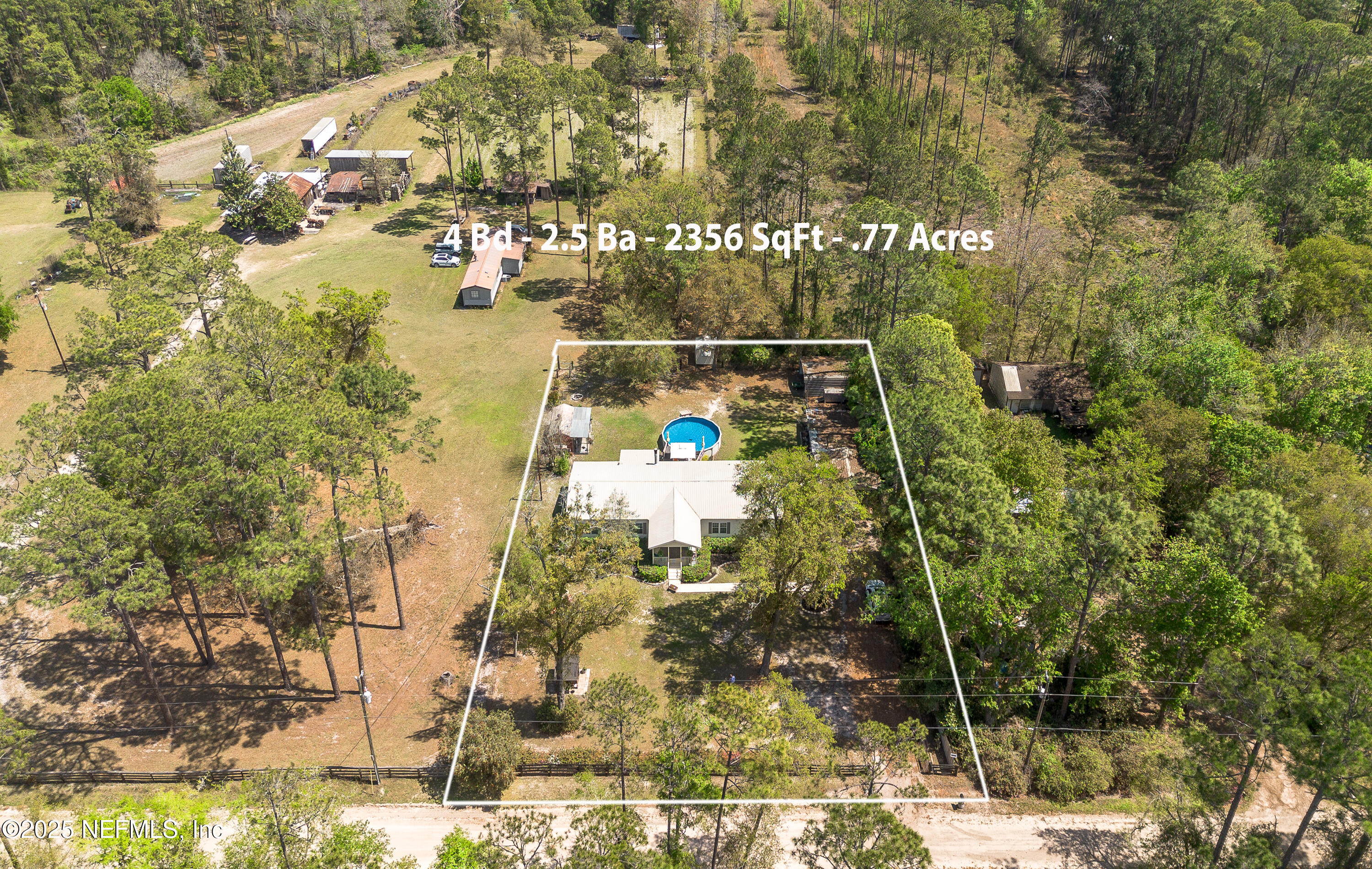 1357 Starling Road Middleburg, FL 32068 - Photo 42 of 46 Drone Front View