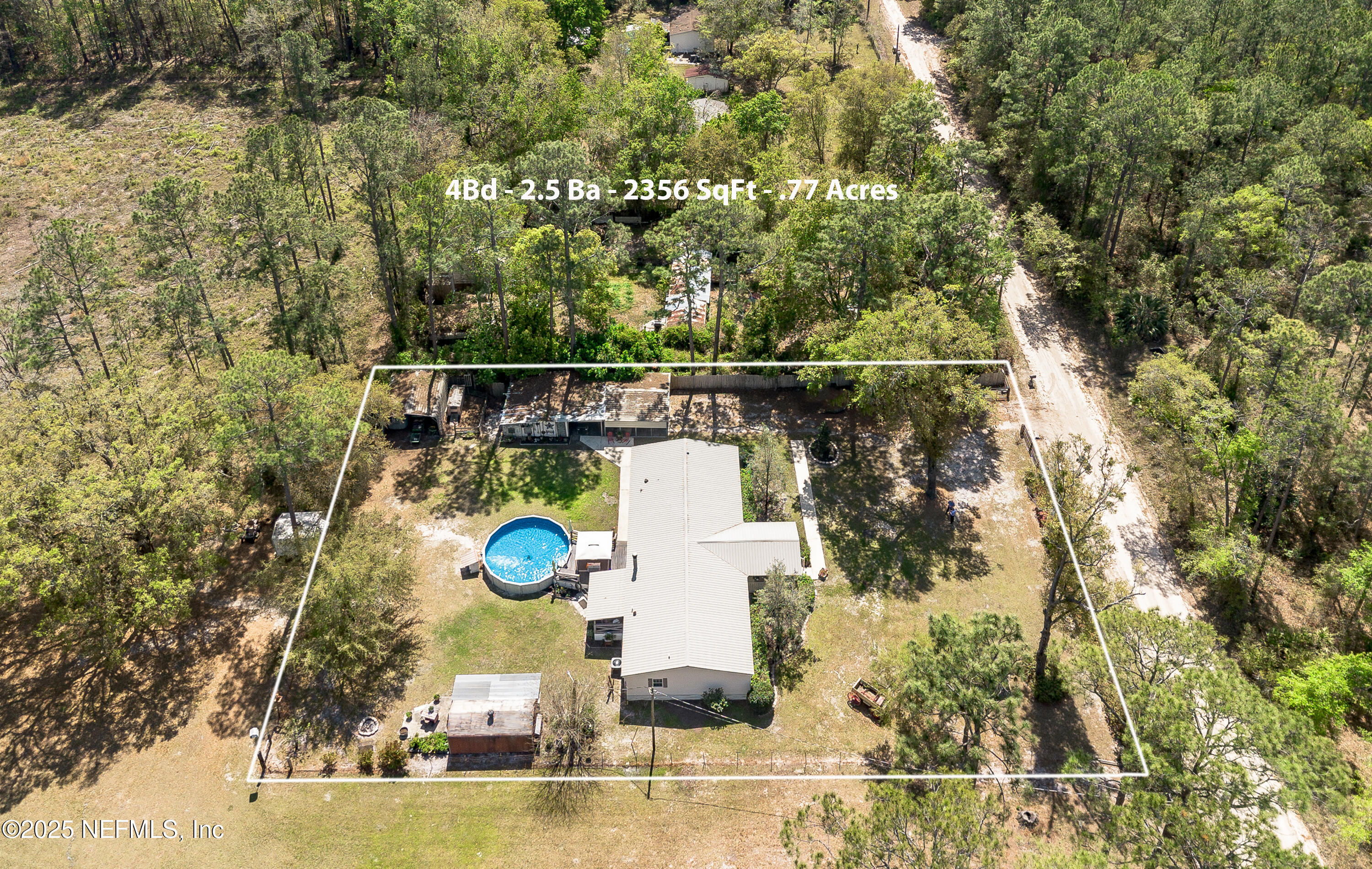 1357 Starling Road Middleburg, FL 32068 - Photo 45 of 46 Drone Side