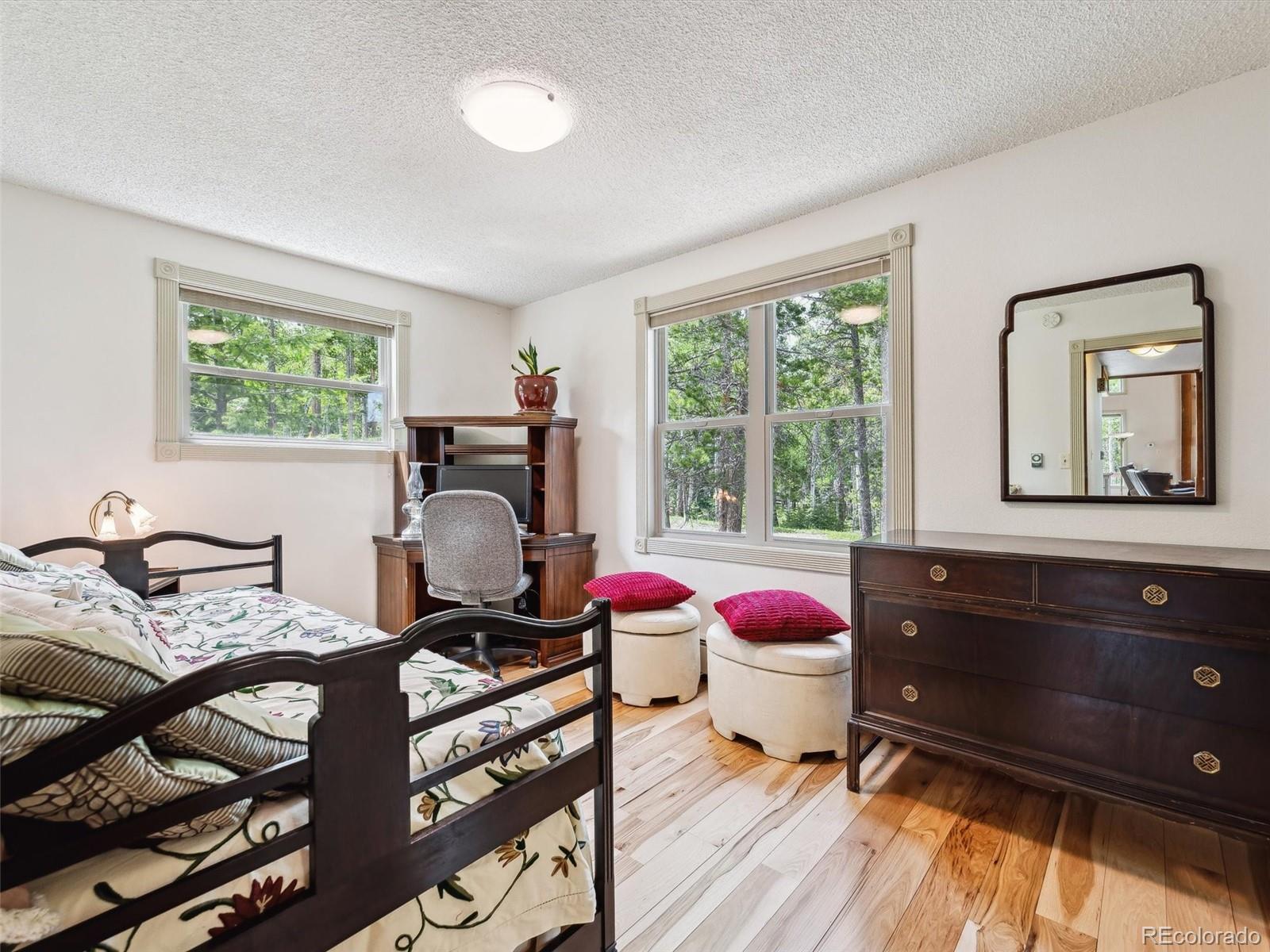 9390 South Warhawk Road Conifer, CO 80433 - Photo 20 of 46 a living room with furniture and a window