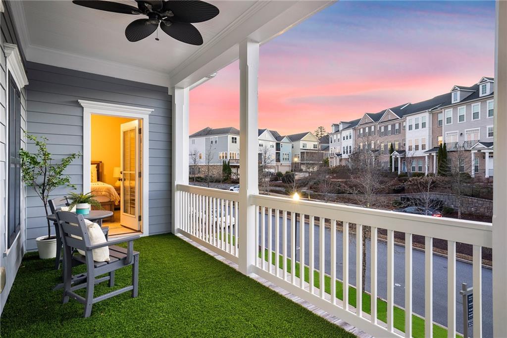165 Rowan Avenue Alpharetta, GA 30009 - Photo 43 of 84 a view of a balcony with furniture