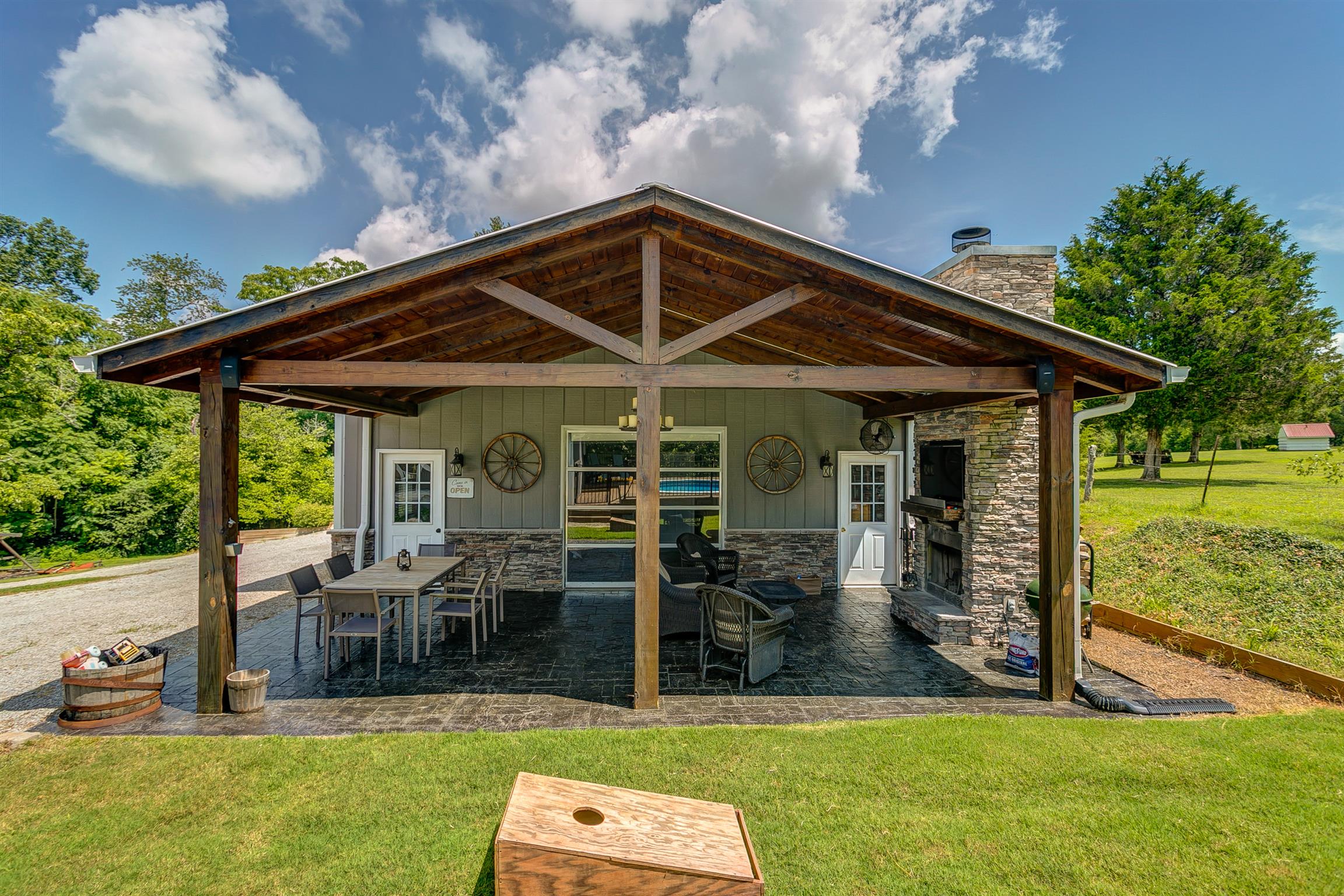 4432 Harpeth School Road Franklin, TN 37064 - Photo 23 of 30 Never be far from the fun! A spacious, covered patio sits just steps from the pool.