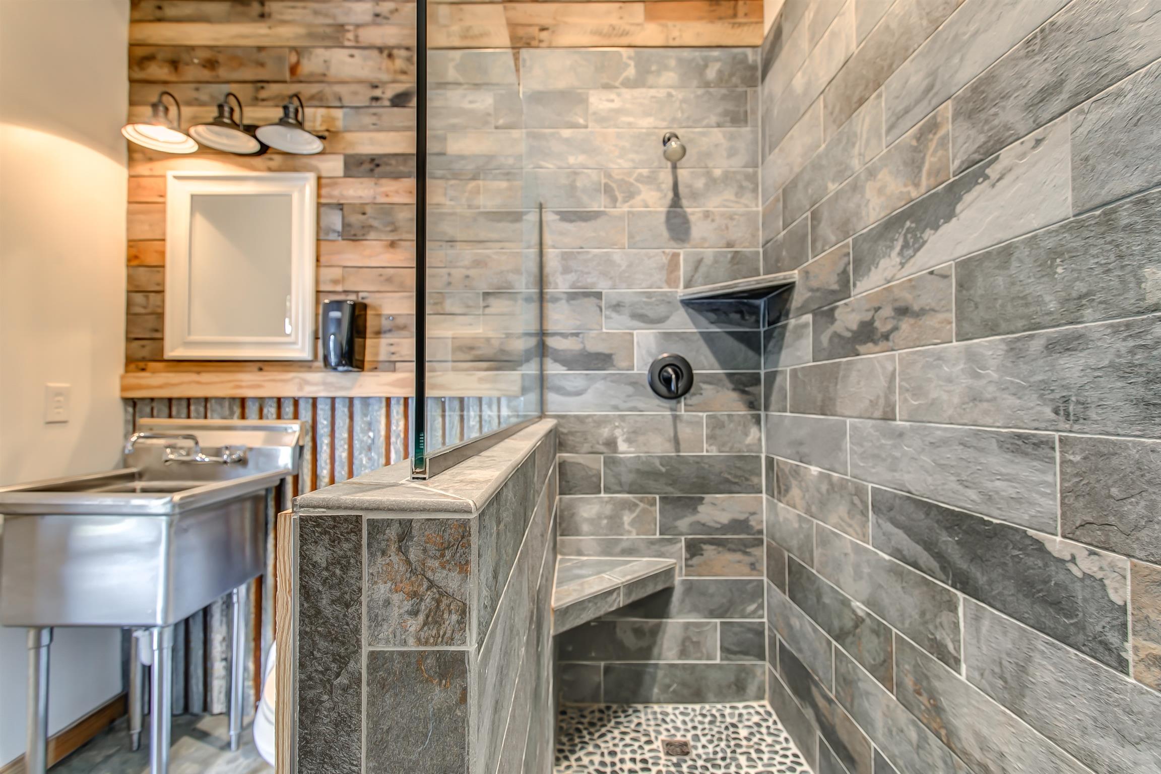 4432 Harpeth School Road Franklin, TN 37064 - Photo 27 of 30 As cool industrial vibe meets rustic country charm in the apartment's full bath.