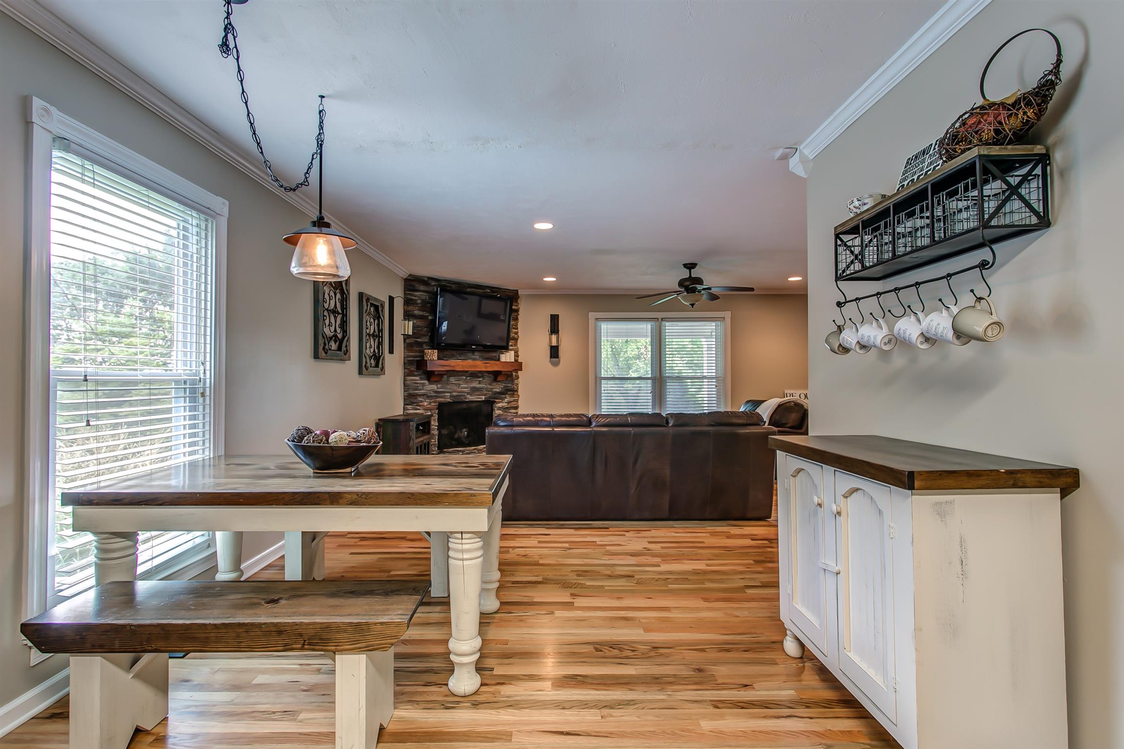 4432 Harpeth School Road Franklin, TN 37064 - Photo 6 of 30 The dining area flows into the living room, creating a perfect place for entertaining.
