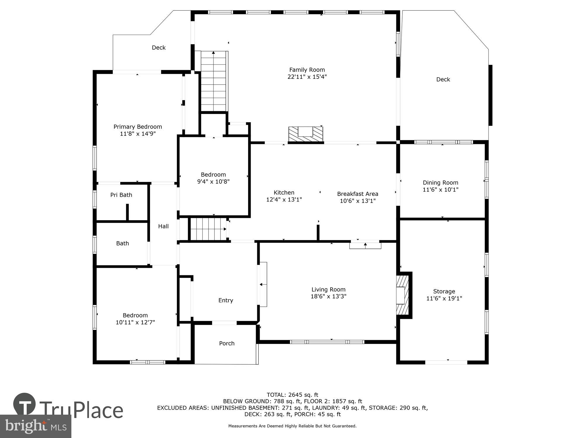 411 Pershing Drive Silver Spring, MD 20910 - Photo 64 of 64 Main Level (Labels & Measurements)