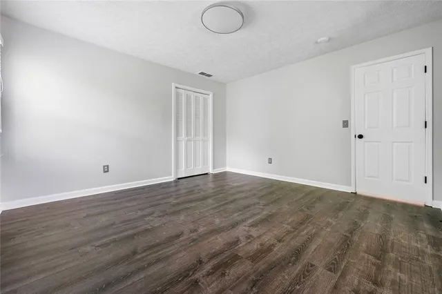 wooden floor in an empty room
