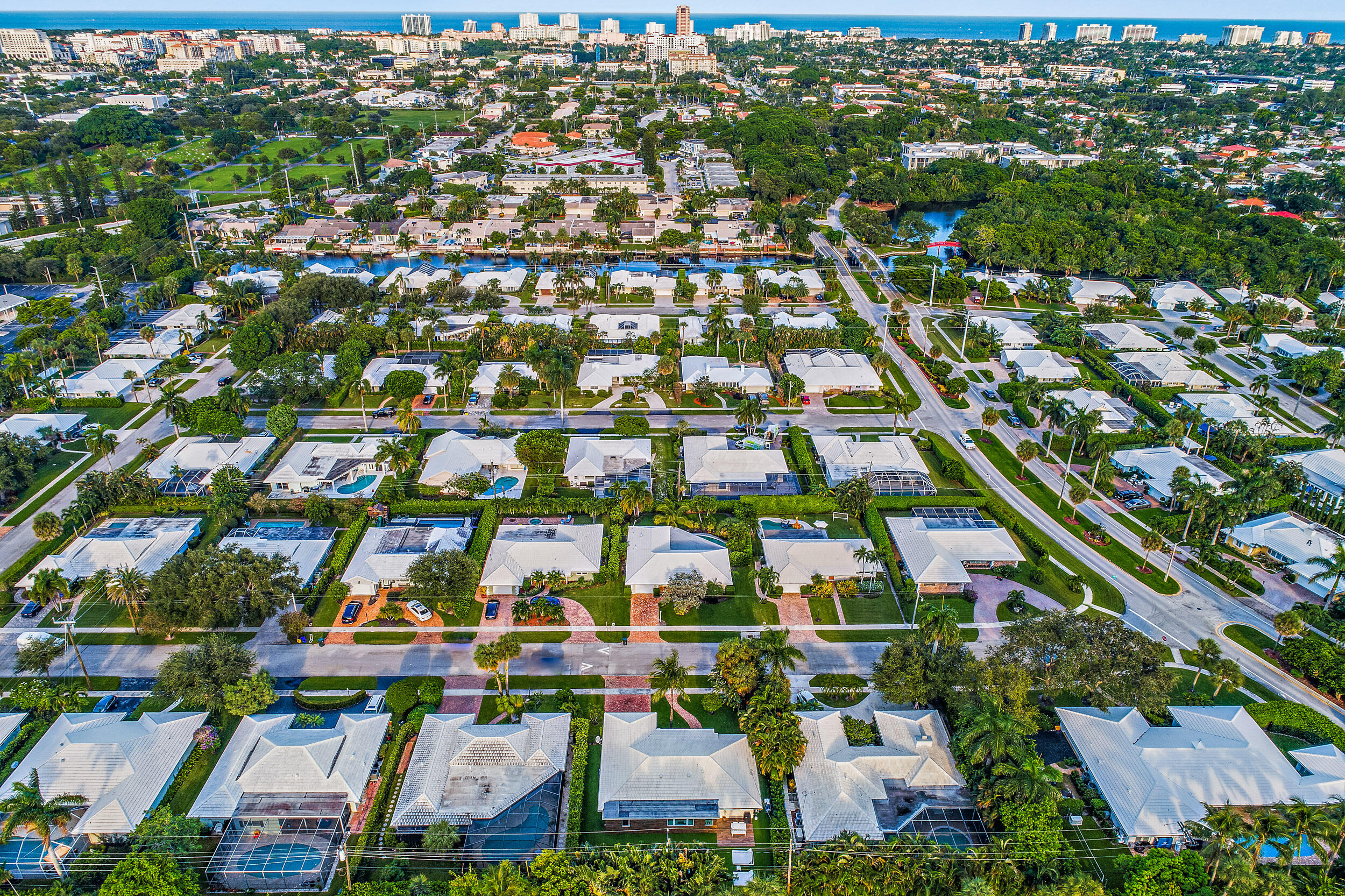 905 Elderberry Way Boca Raton, FL 33486 - Photo 35 of 39 AERIAL TO BEACH