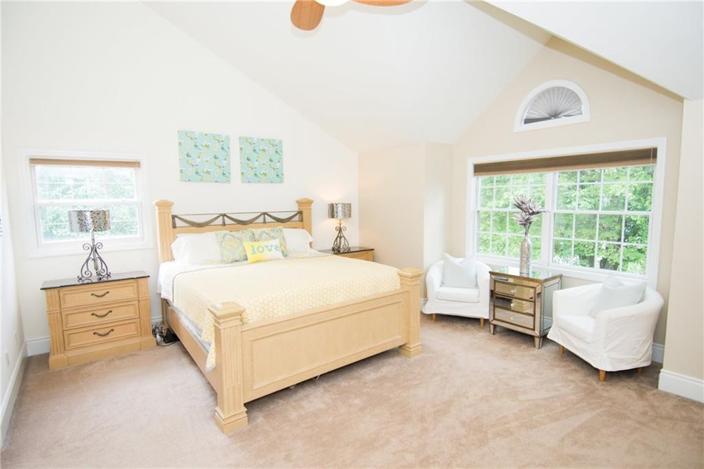190 Warren Road Warrendale, PA 15086 - Photo 14 of 25 Relax after a long day in this gorgeous master suite complete with cathedral ceiling, ample space for additional furniture and seating, a large, two room master bath, walk in closet and separate linen/bath accessory storage space.