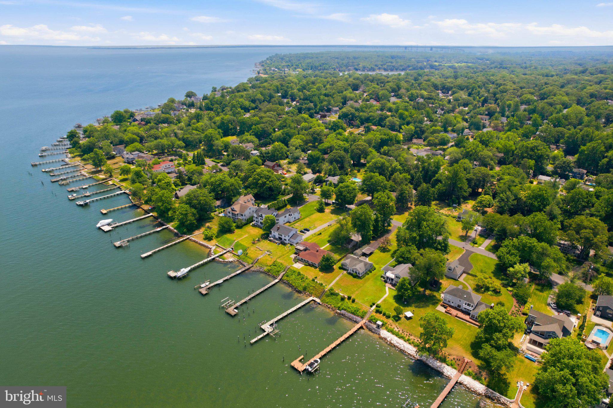 1100 River Bay Road Annapolis, MD 21409 - Photo 57 of 67 an aerial view of a residential houses with outdoor space and trees