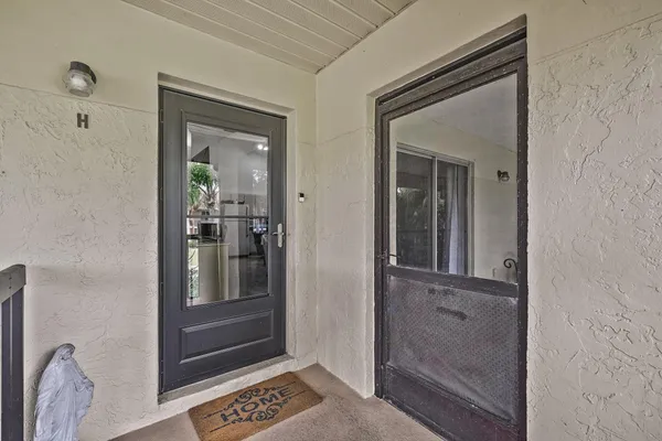 a view of front door