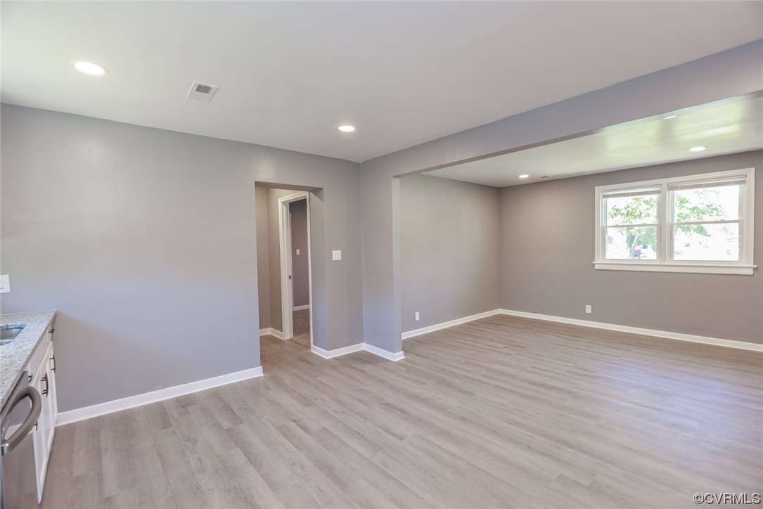 3309 Croydon Road Richmond, VA 23223 - Photo 11 of 21 Spare room featuring light hardwood flooring