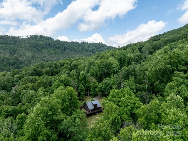 a view of a garden with a building in the background