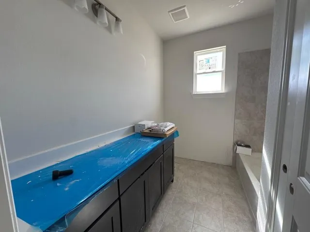 a room with a window