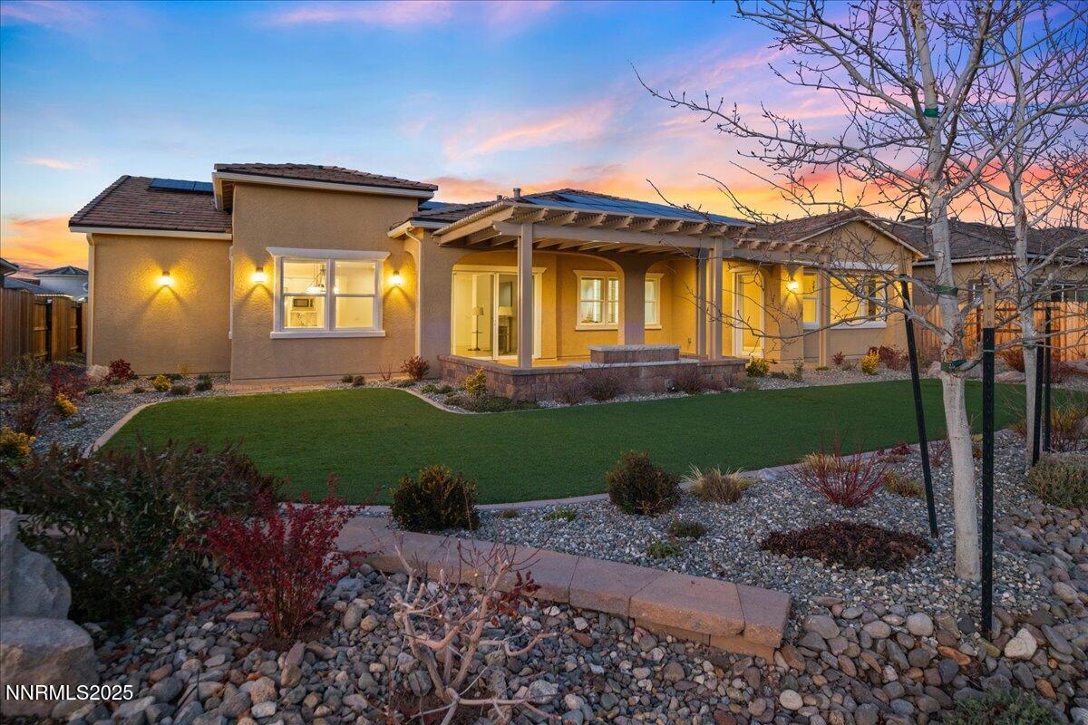 2330 Blushing Rock Drive Reno, NV 89521 - Photo 43 of 60 a front view of a house with garden