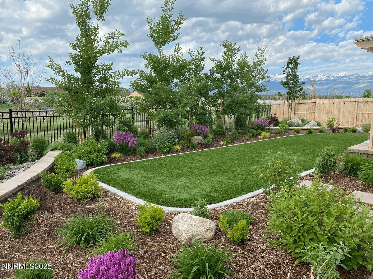 2330 Blushing Rock Drive Reno, NV 89521 - Photo 50 of 60 a view of a garden with a flower in a garden