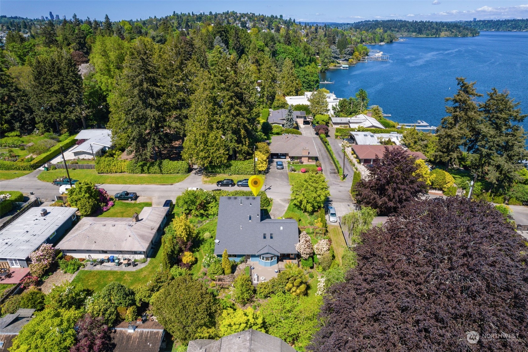5337 South Kenyon Street Seattle, WA 98118 - Photo 36 of 37 an aerial view of a house with a garden