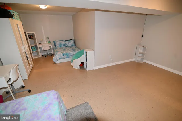 a room with pool tables