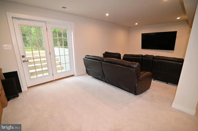 a view of a balcony with an outdoor space