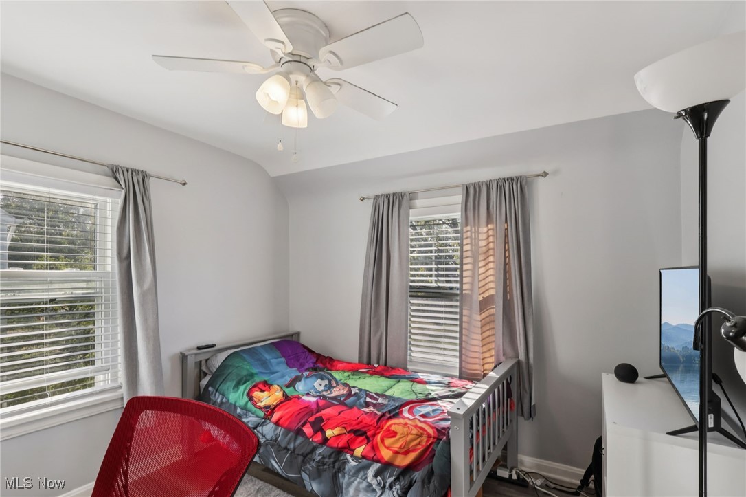 1503 Oakmount Road South Euclid, OH 44121 - Photo 28 of 50 Bedroom with ceiling fan and wood finished floors