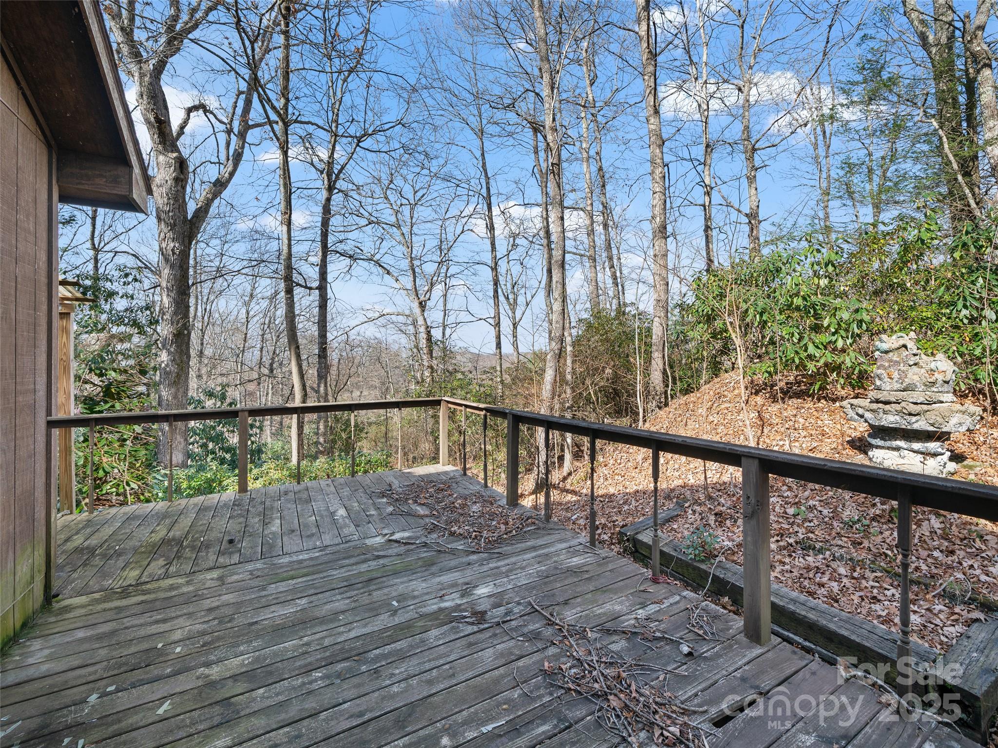 74 George Street Spruce Pine, NC 28777 - Photo 18 of 29 a view of mountain with wooden deck