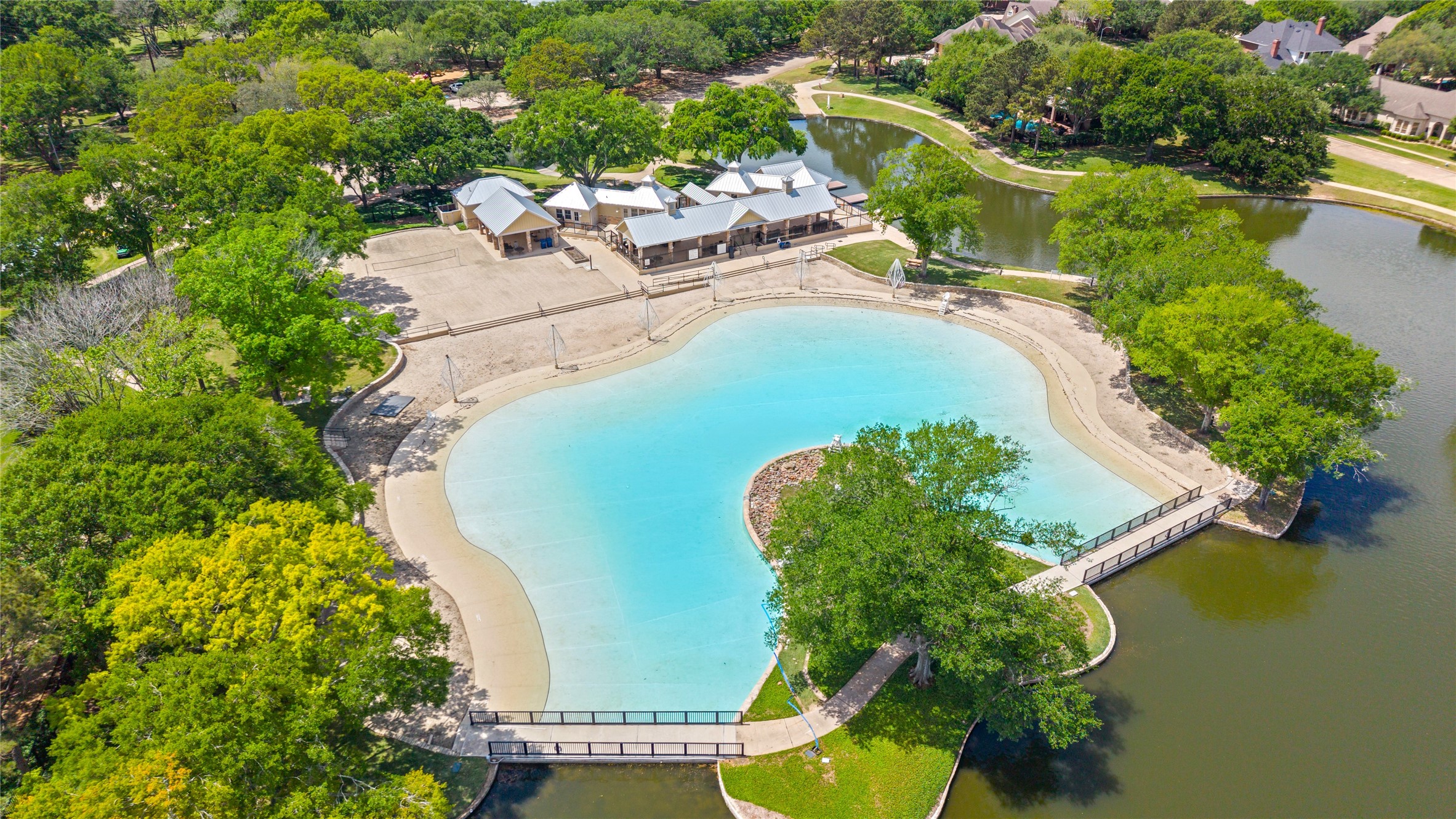 4707 Stackstone Lane Katy, TX 77450 - Photo 39 of 50 an aerial view of a swimming pool