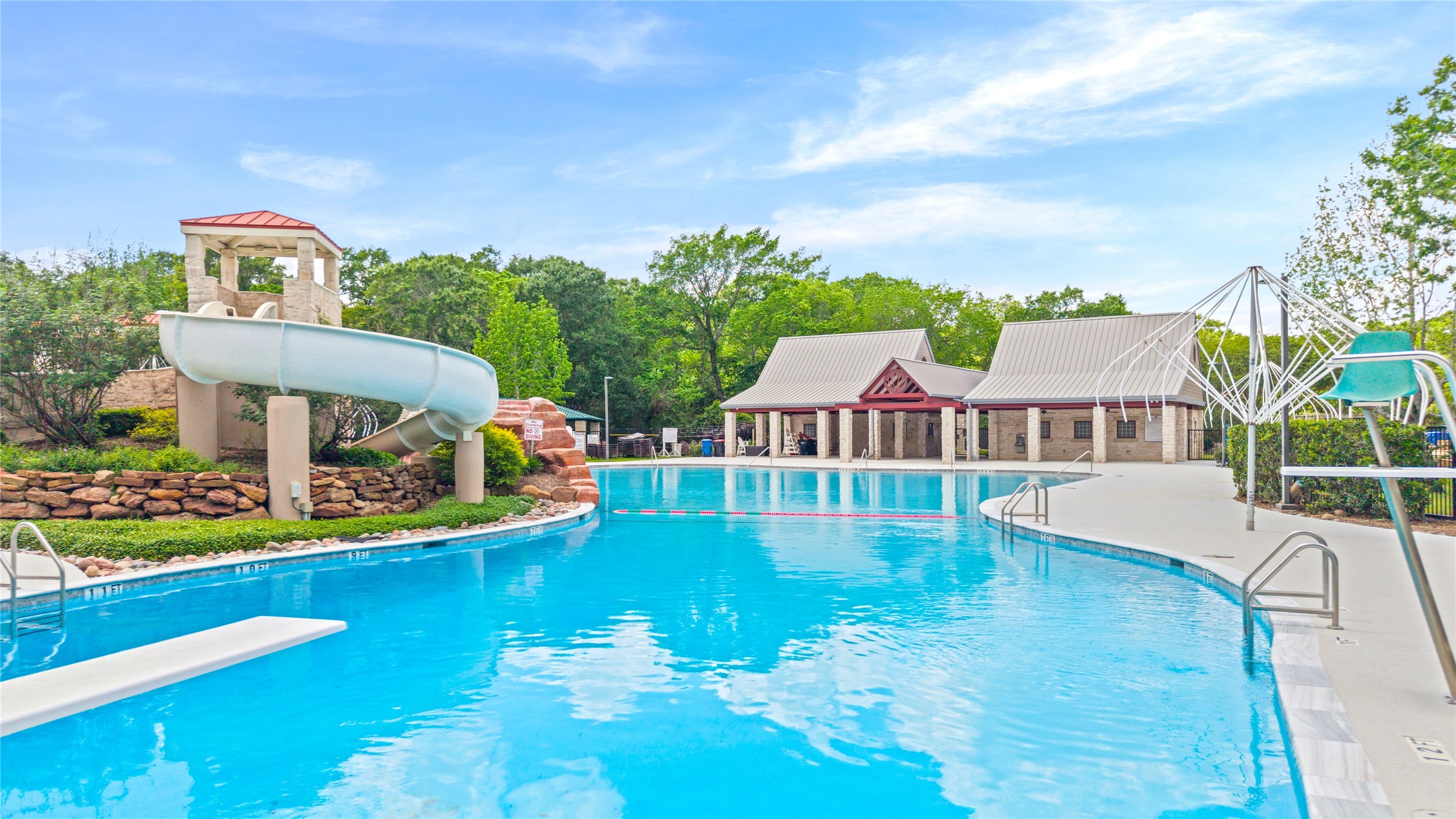4707 Stackstone Lane Katy, TX 77450 - Photo 43 of 50 an aerial view of a house with swimming pool garden view and lake view
