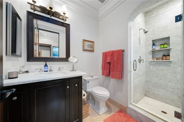 a living room with furniture and decor