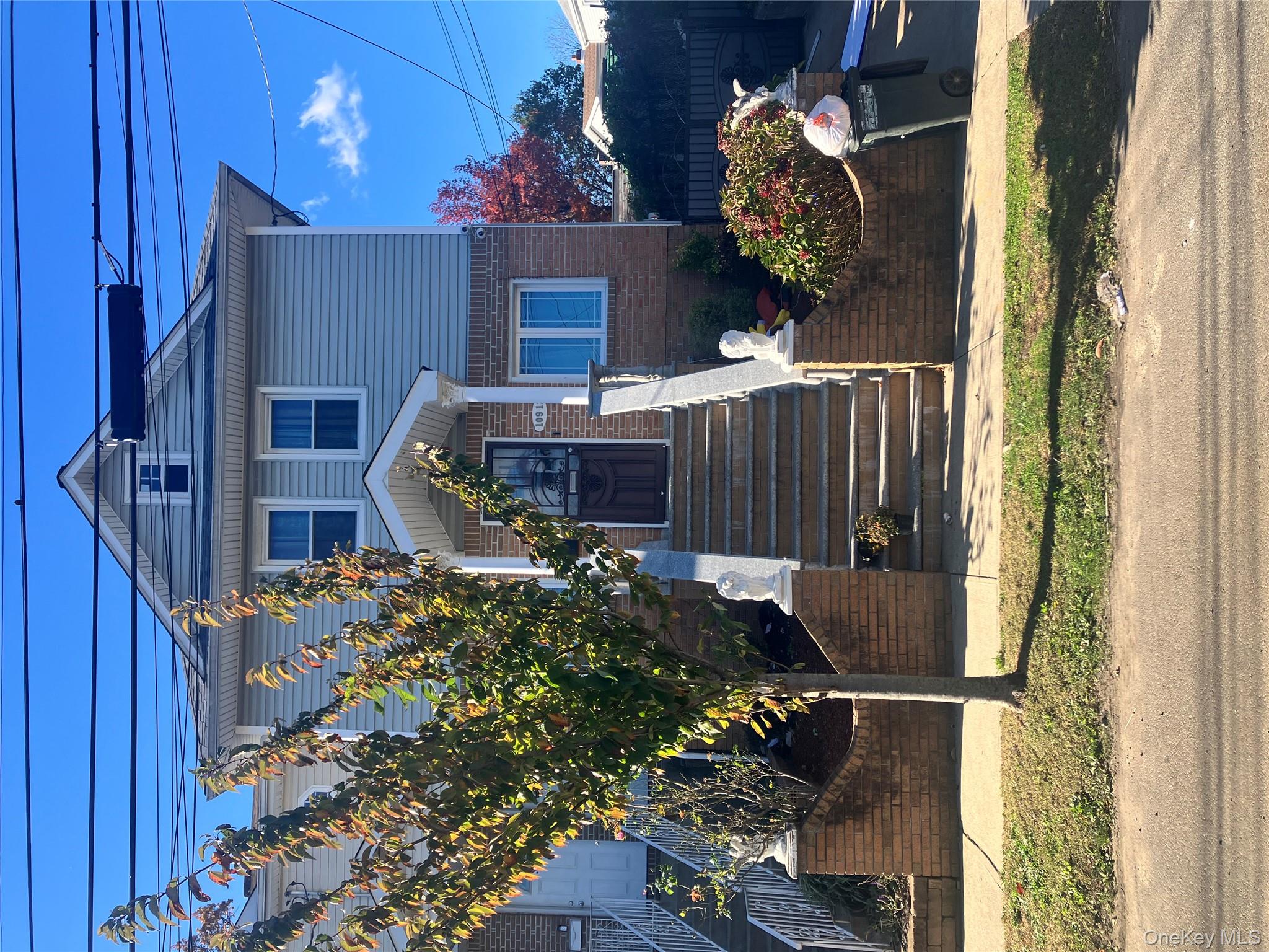 a front view of a house