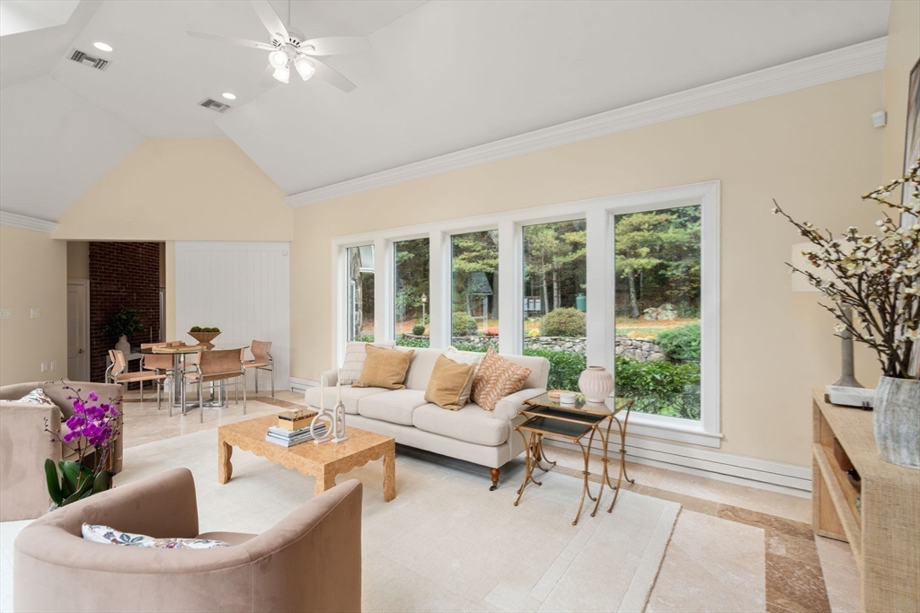 267 Dedham Street Dover, MA 02030 - Photo 18 of 35 a living room with furniture and a large window