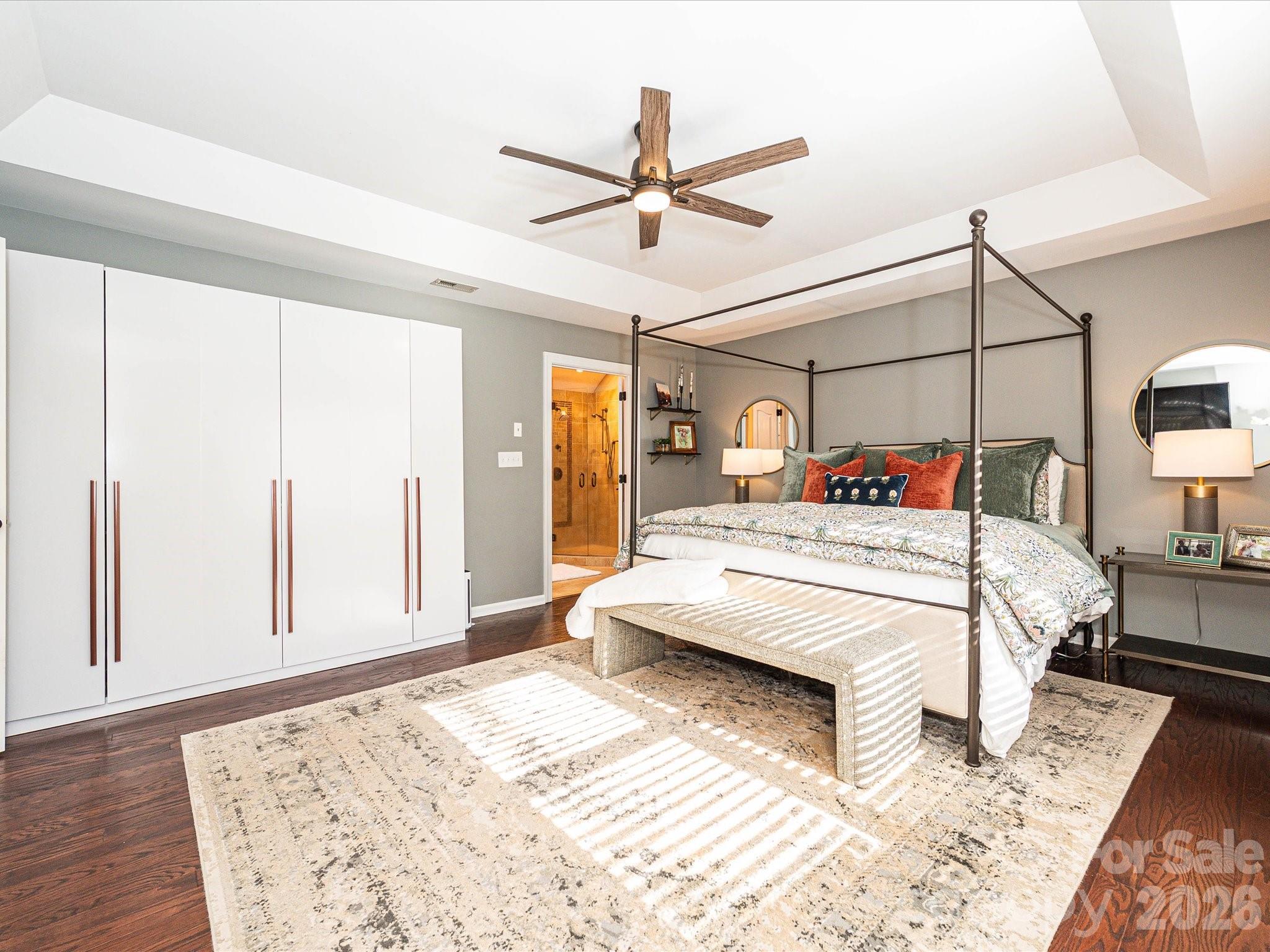 4540 Forest Cove Road Belmont, NC 28012 - Photo 17 of 46 a bedroom with a bed and a dresser