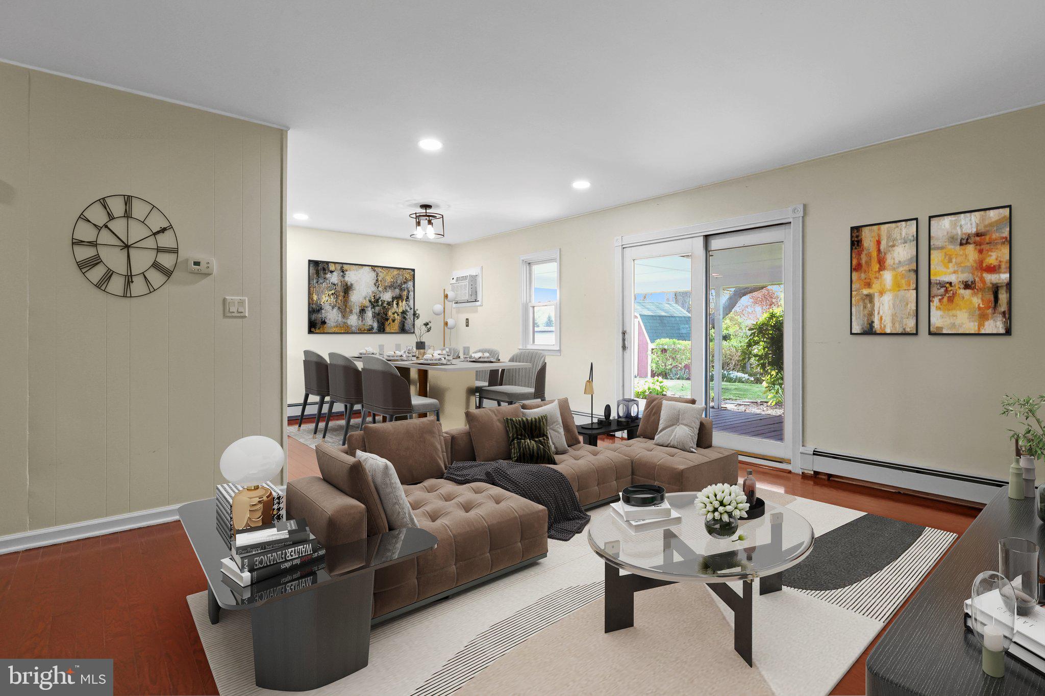 11 Hawk Road Levittown, PA 19056 - Photo 5 of 35 Living Room/Dining Room - Virtually Staged