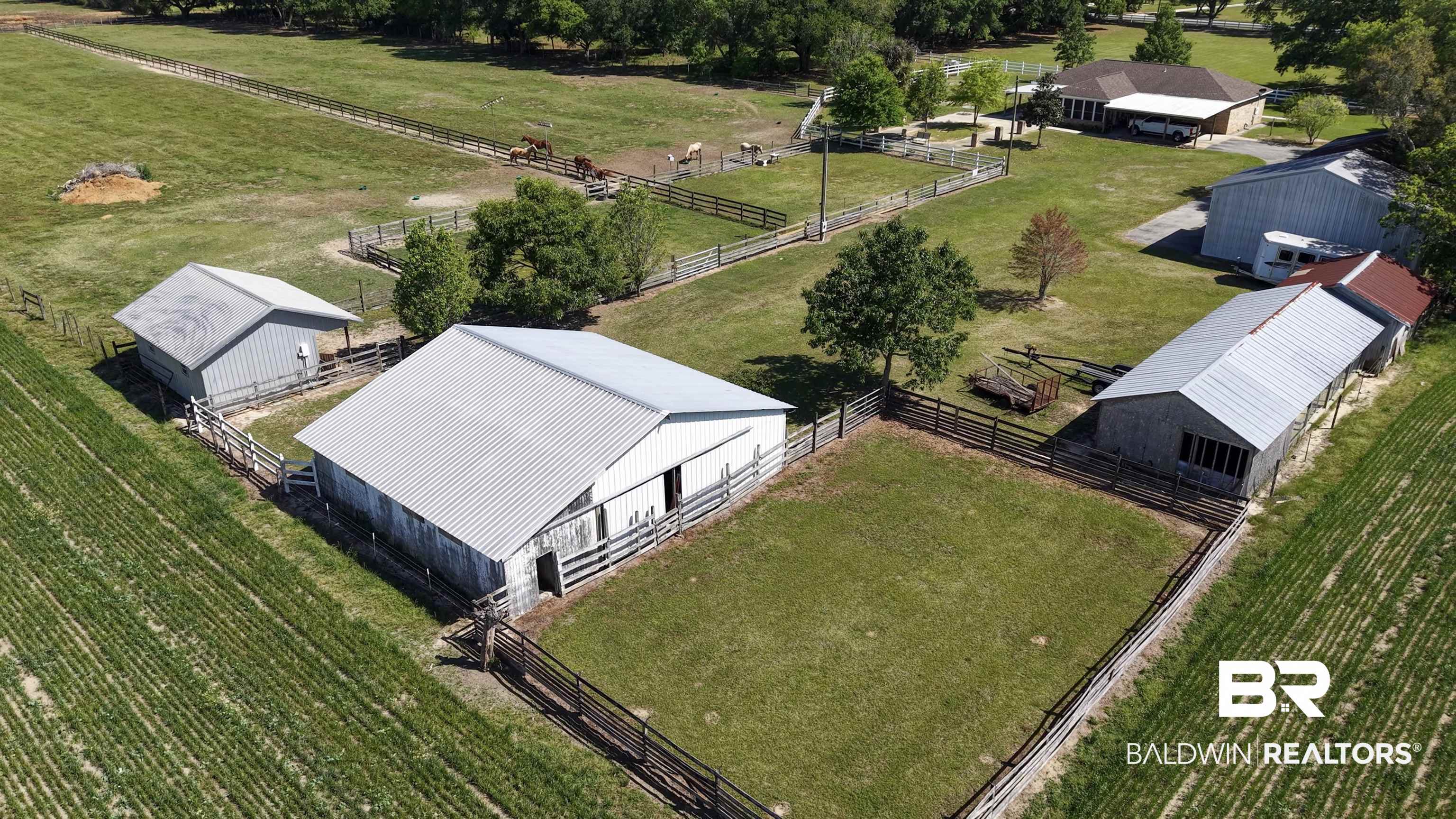 13795 White Road Silverhill, AL 36576 - Photo 94 of 99 Aerial view of sparsely populated area