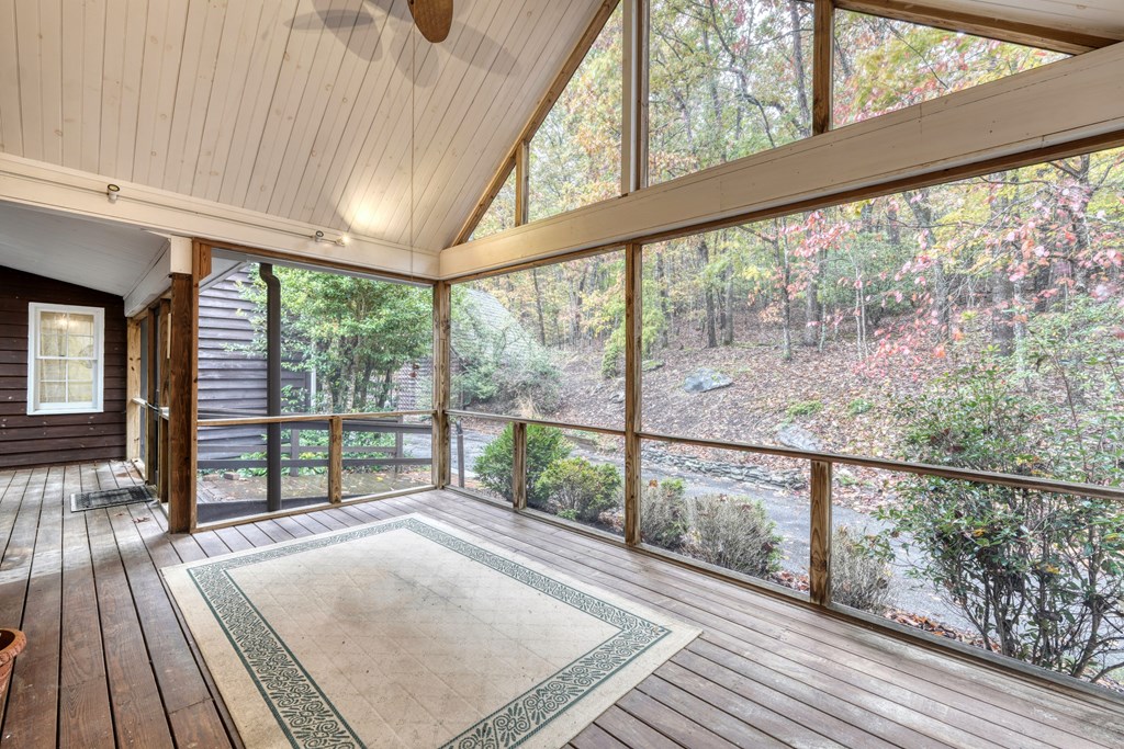1837 Deep South Farm Road Blairsville, GA 30512 - Photo 72 of 76 a view of a balcony with wooden floor
