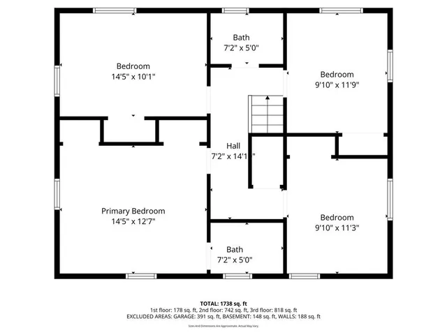 a picture of a wall with a white bed