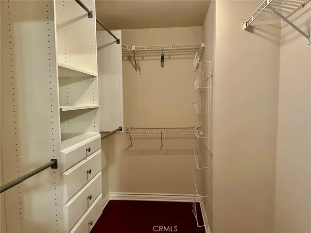 a view of walk in closet