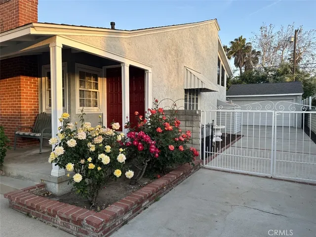 a front view of a house