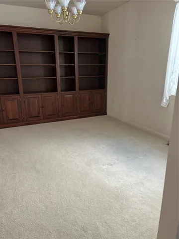 a view of an empty room with a empty space