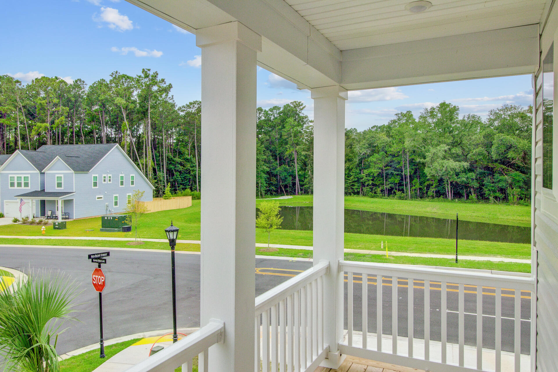 254 Red Blf Street Summerville, SC 29483 - Photo 30 of 67 second story porch pond view